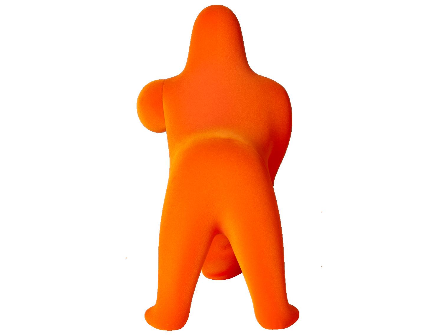 Qeeboo Kong XS Orange Velvet Table Lamp