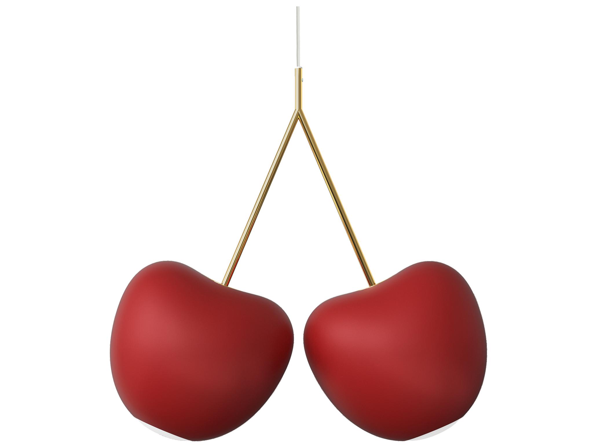 Qeeboo Cherry 2-Light Red Mix Globe Pendant