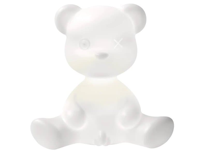 Qeeboo Teddy Boy Translucent White Table Lamp