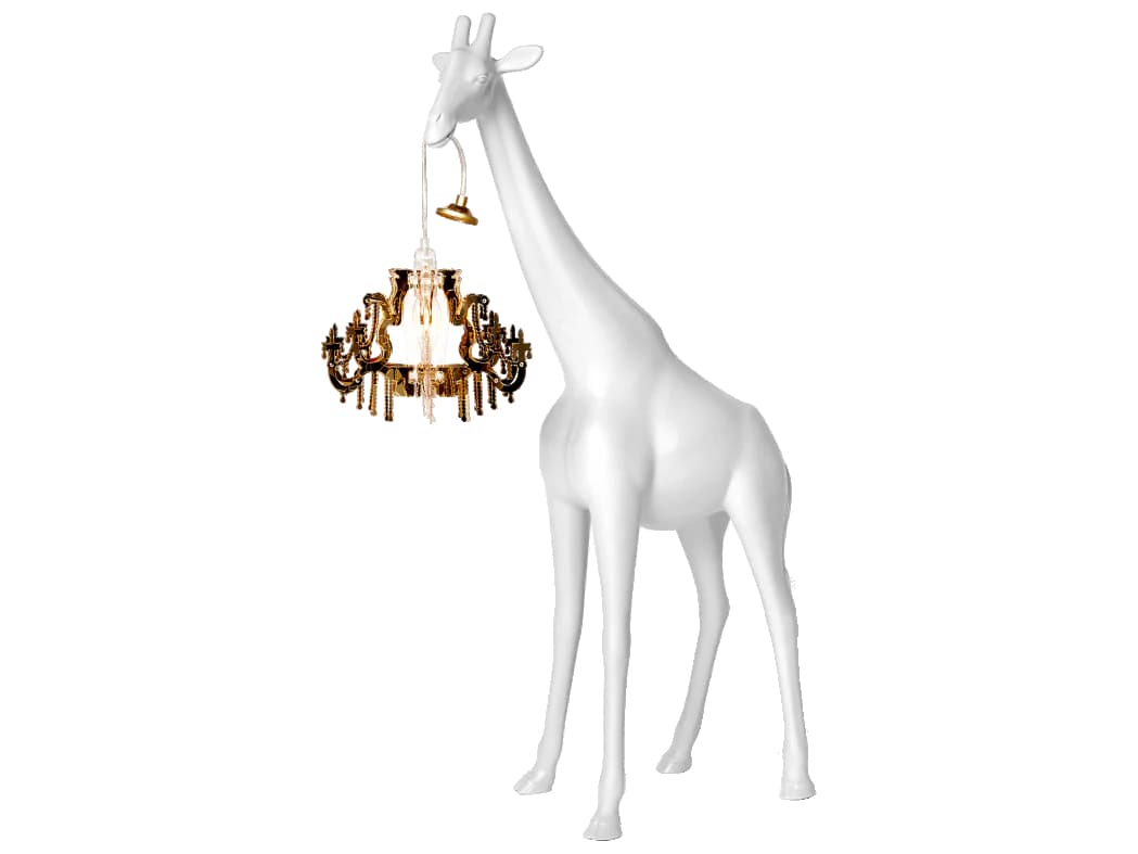 Qeeboo Giraffe In Love White Floor Lamp
