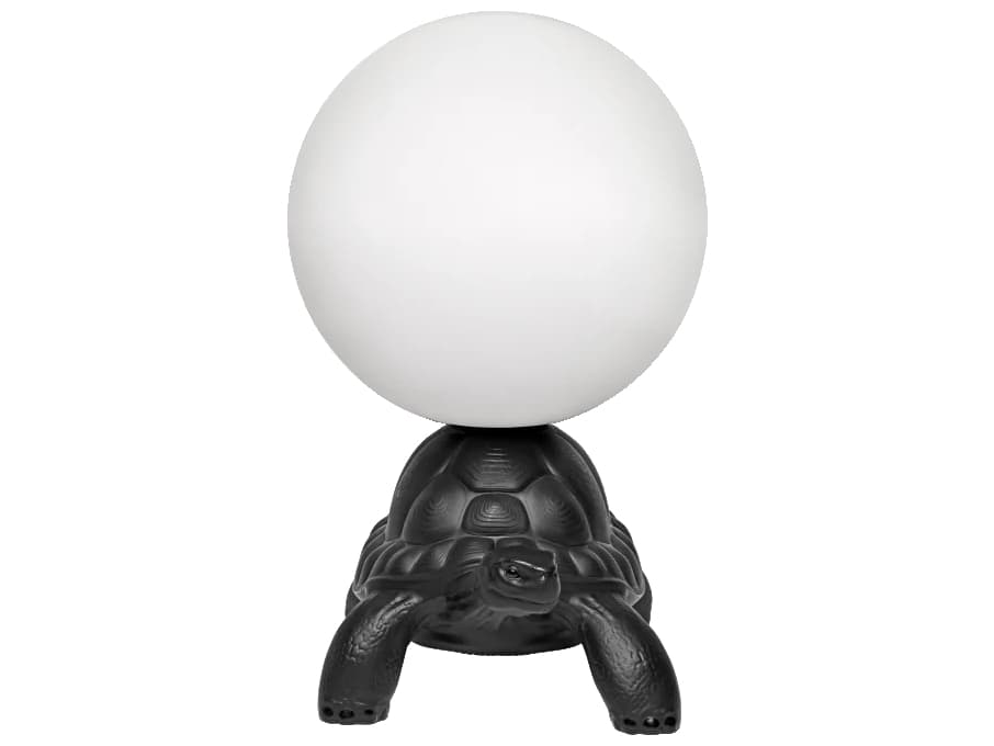 Qeeboo Turtle Carry Black Buffet Lamp