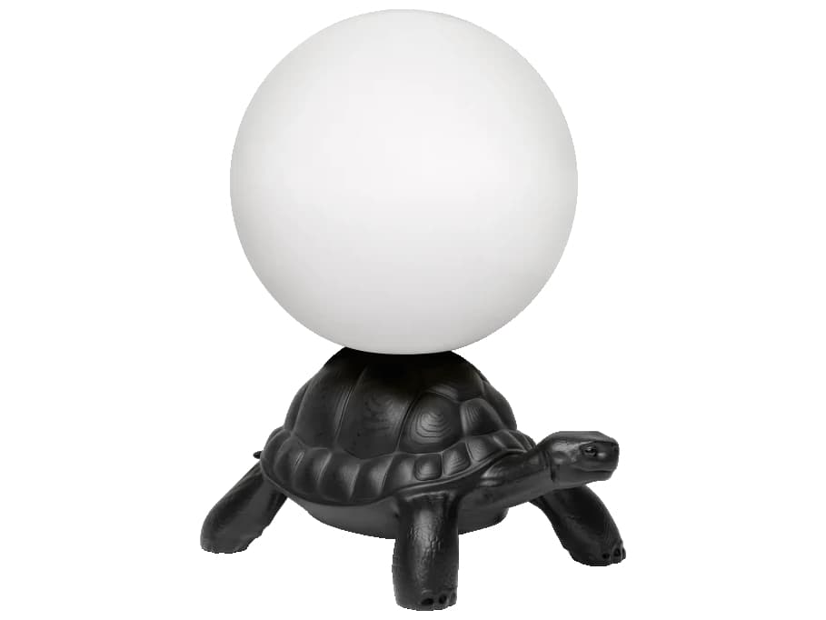 Qeeboo Turtle Carry Black Buffet Lamp