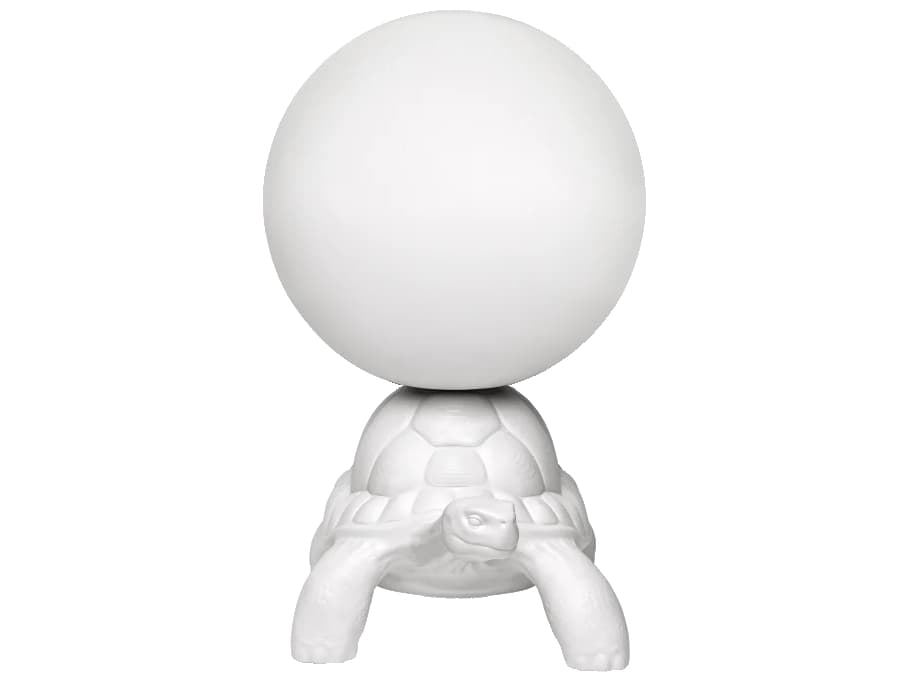 Qeeboo Turtle Carry White Buffet Lamp