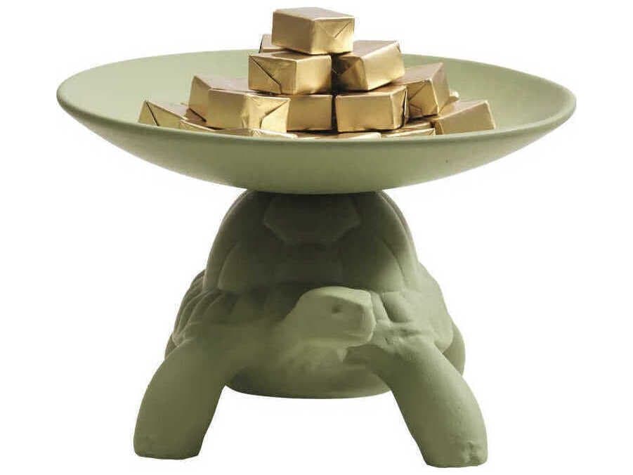 Qeeboo Turtle Carry Olive Green Pocket Emptier