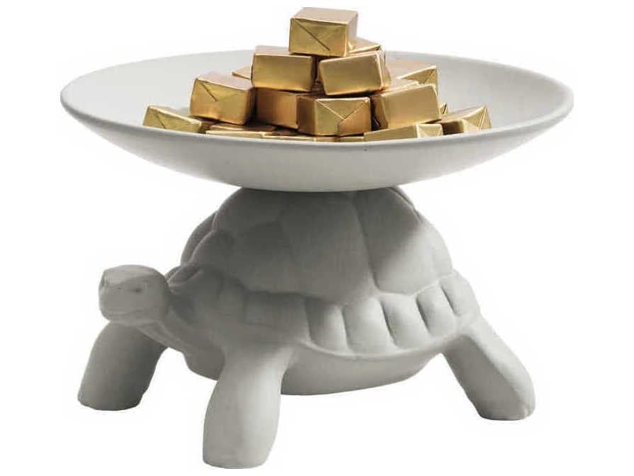 Qeeboo Turtle Carry Light Grey Pocket Emptier