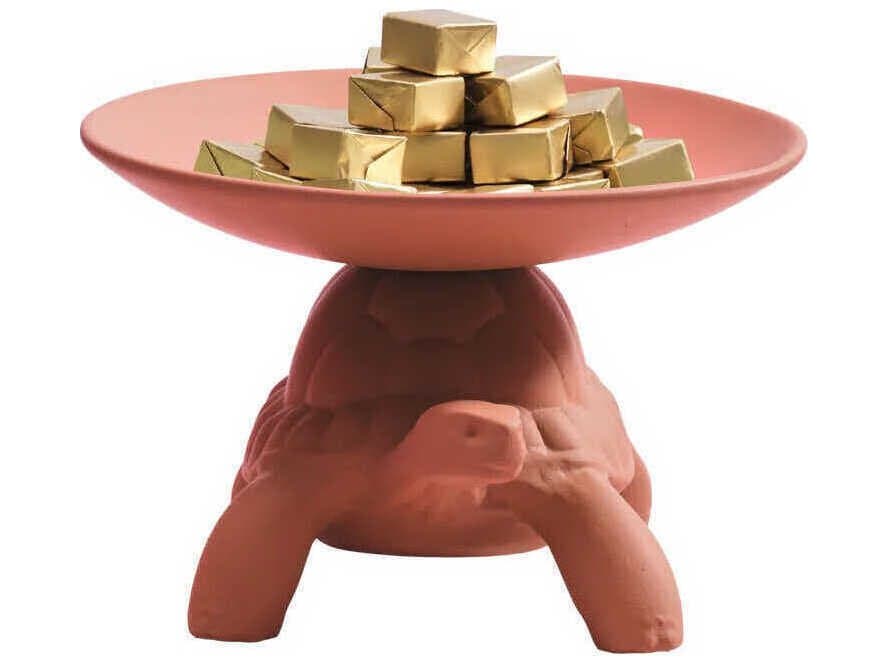 Qeeboo Turtle Carry Terracotta Pocket Emptier