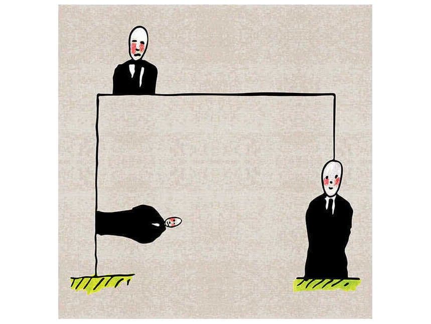 Qeeboo Genetic Tales 3 Men Graphic Area Rug