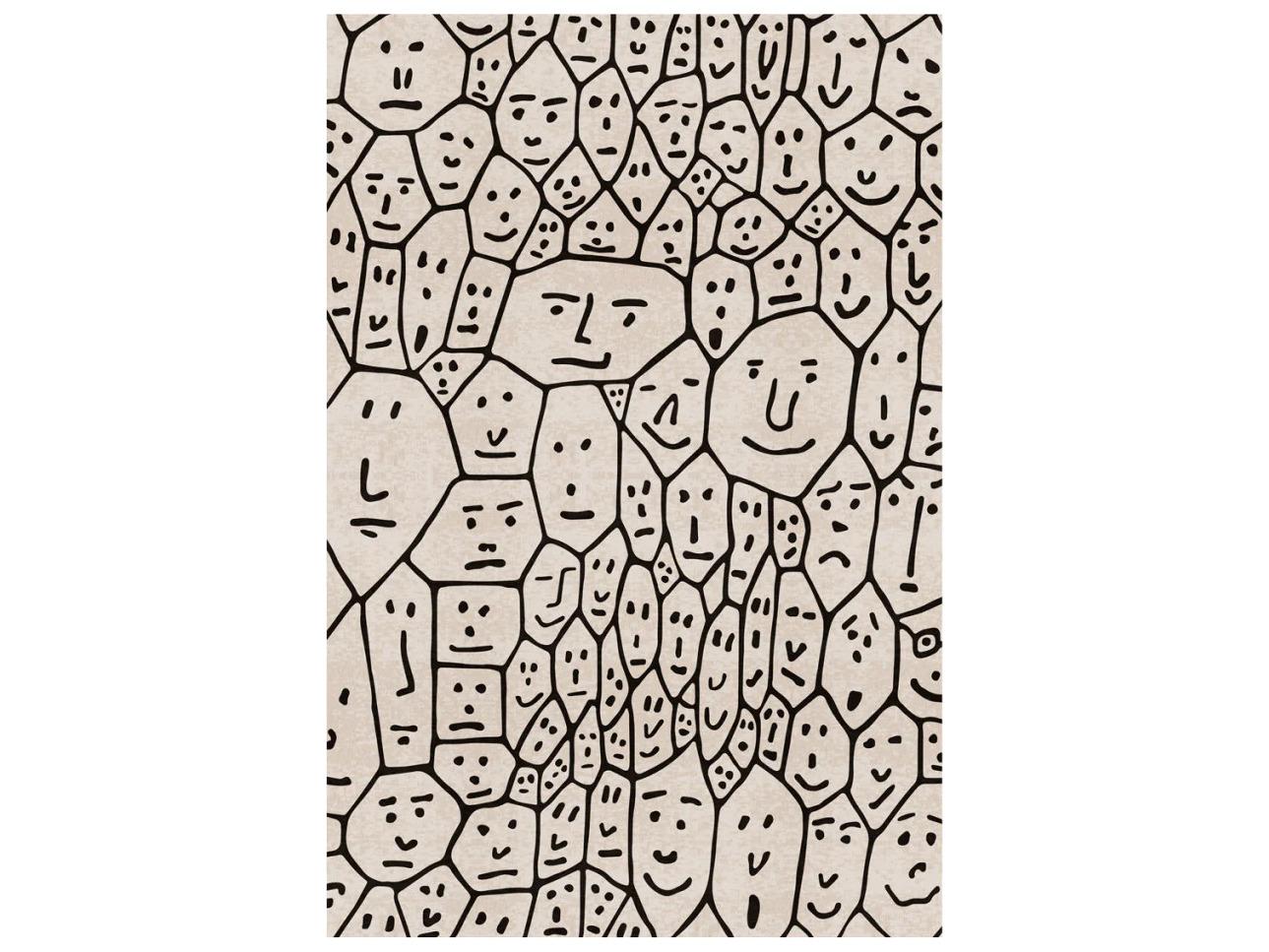 Qeeboo Genetic Tales People Graphic Area Rug