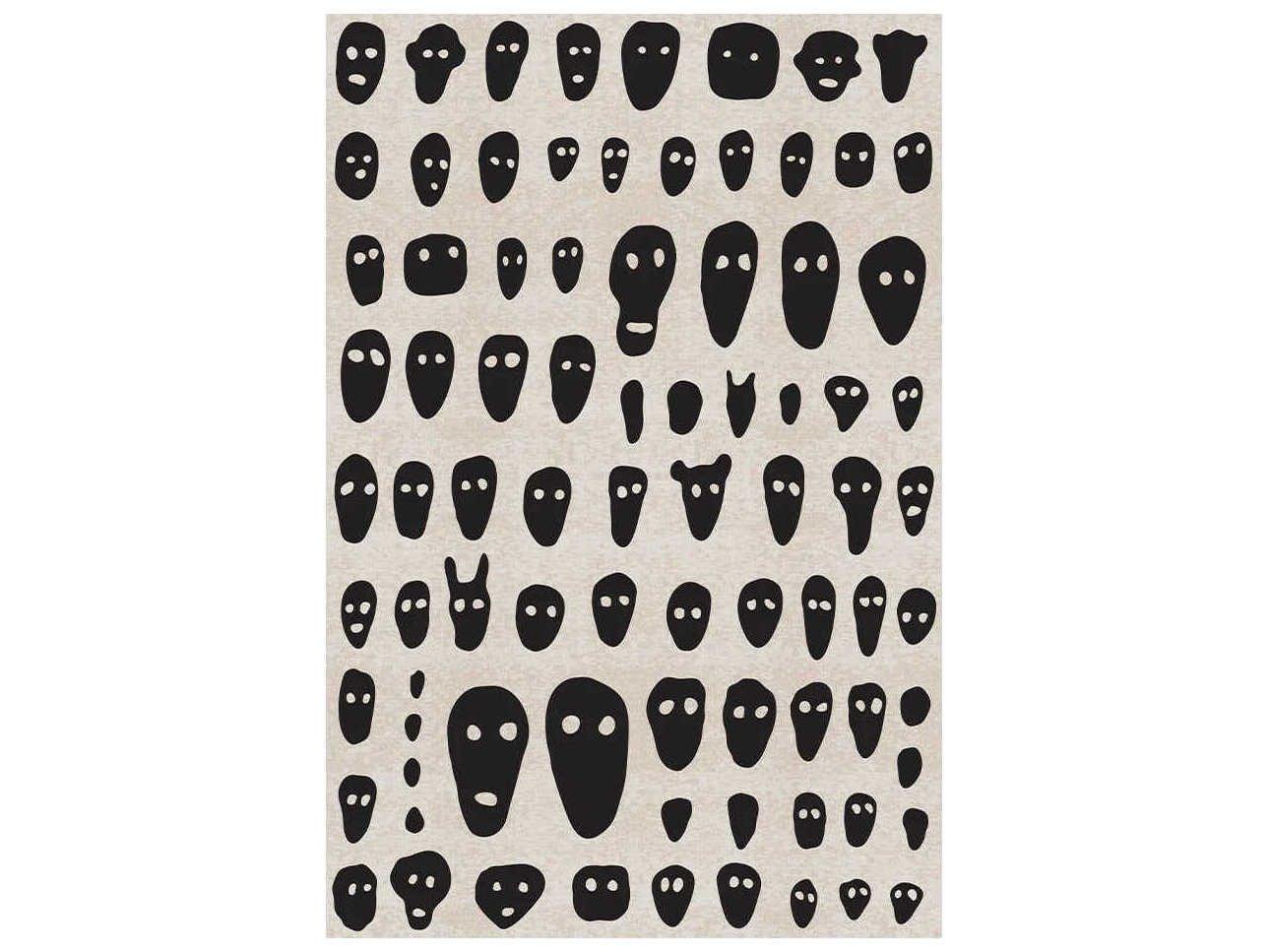 Qeeboo Genetic Tales Stencils Graphic Area Rug