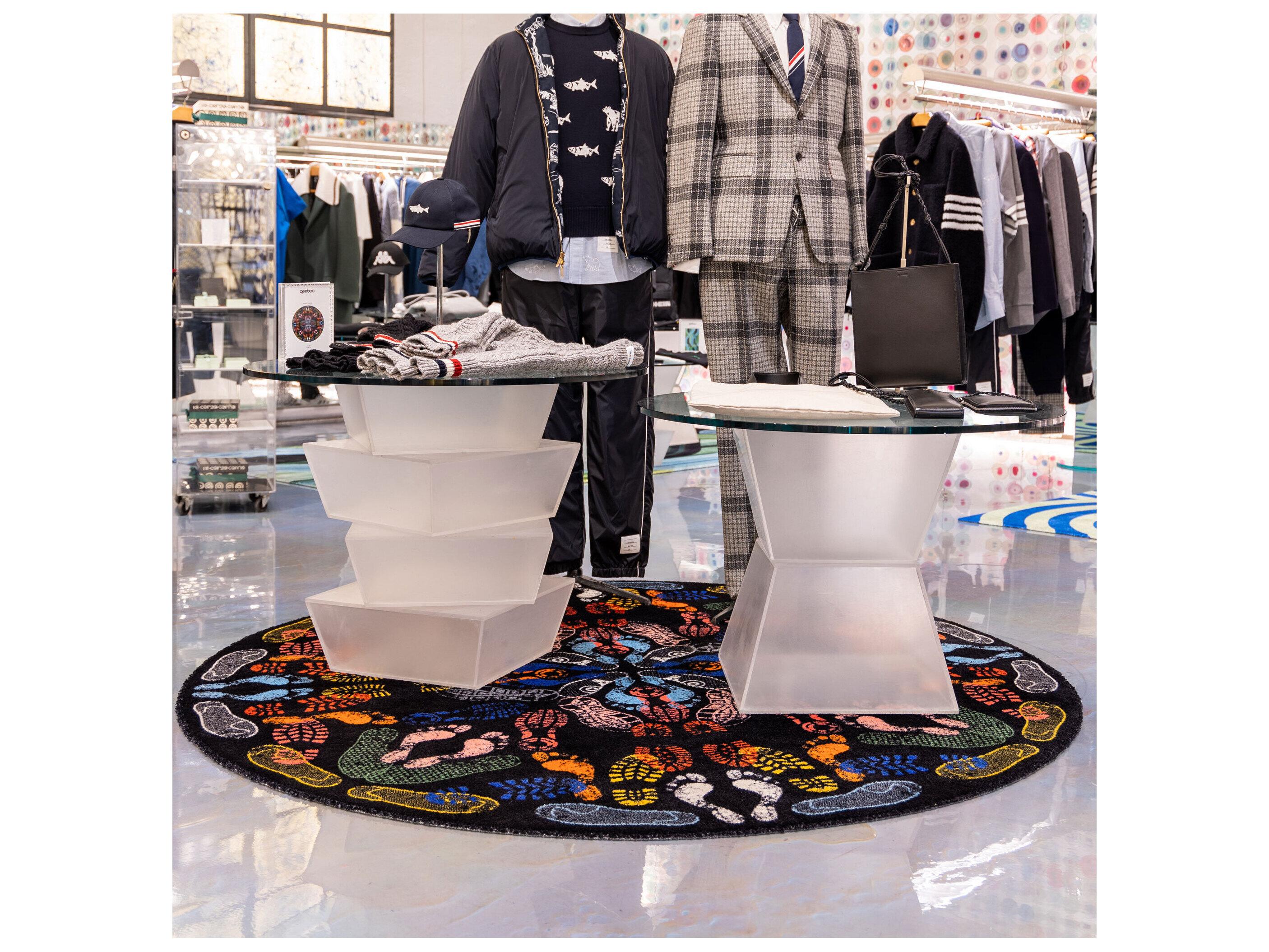 Qeeboo Lets Dance Human Traces Graphic Area Rug