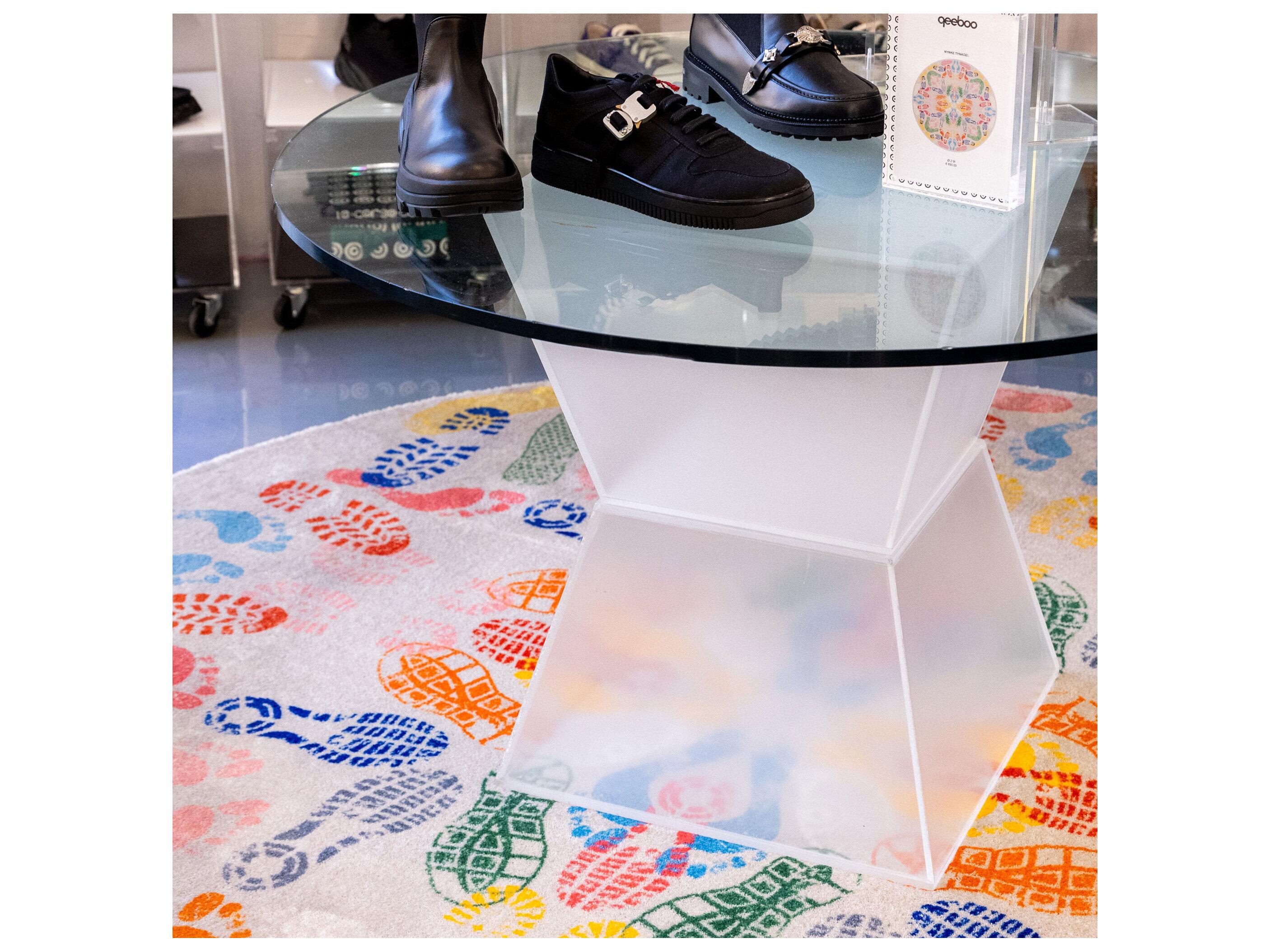 Qeeboo Lets Dance Human Traces Graphic Area Rug