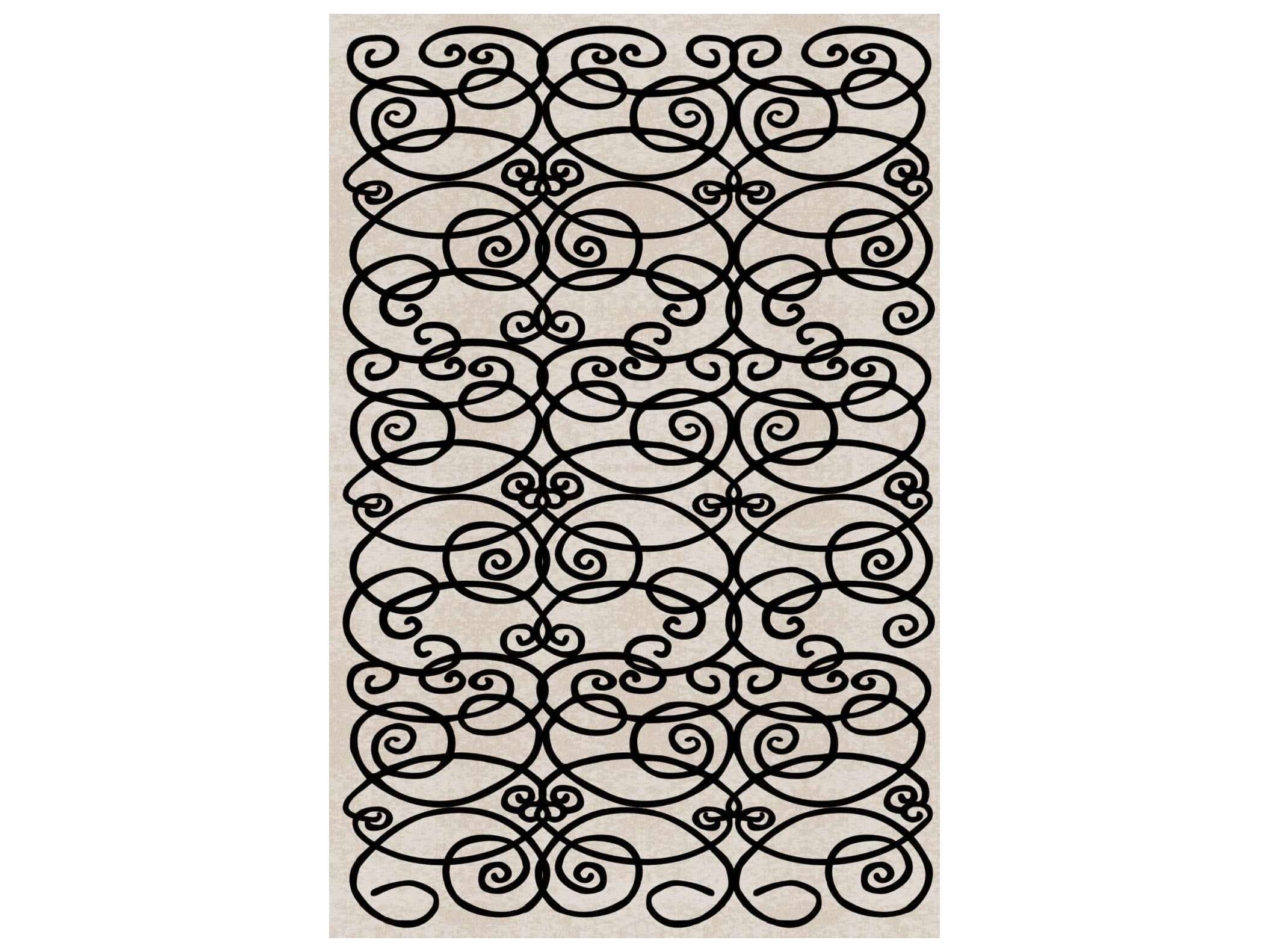Qeeboo Kris Ruhs Mirring Abstract Area Rug