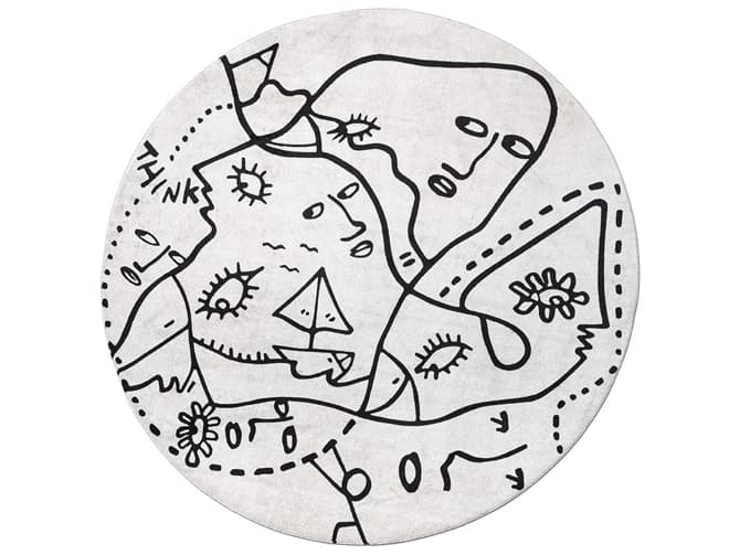 Qeeboo Linescapes Summer Trip Graphic Area Rug