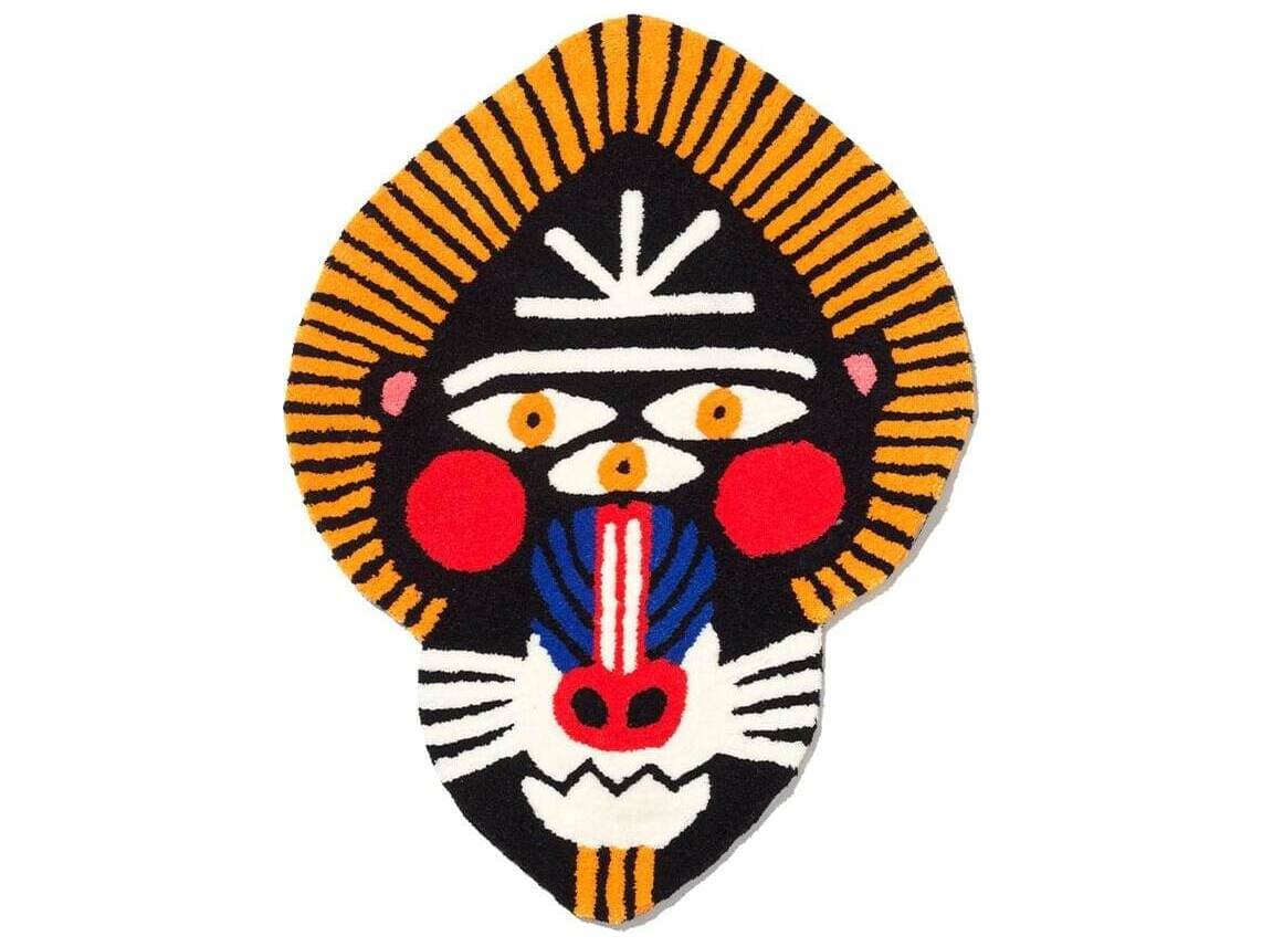 Qeeboo Oggian Drillo Graphic Area Rug