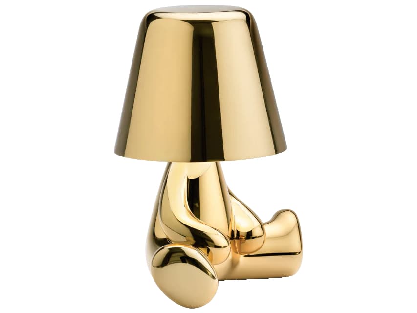 Qeeboo Golden Brothers Gold Table Lamp
