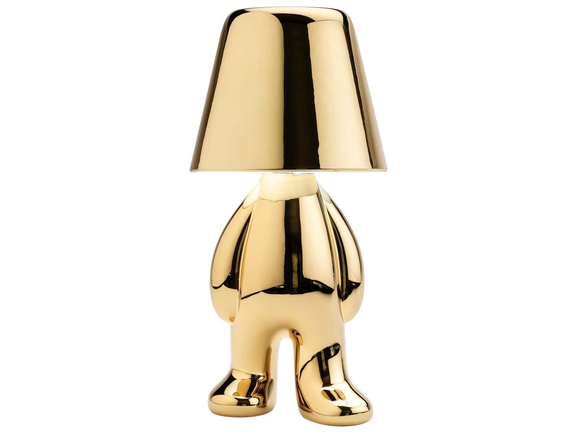 Qeeboo Golden Brothers Gold Table Lamp