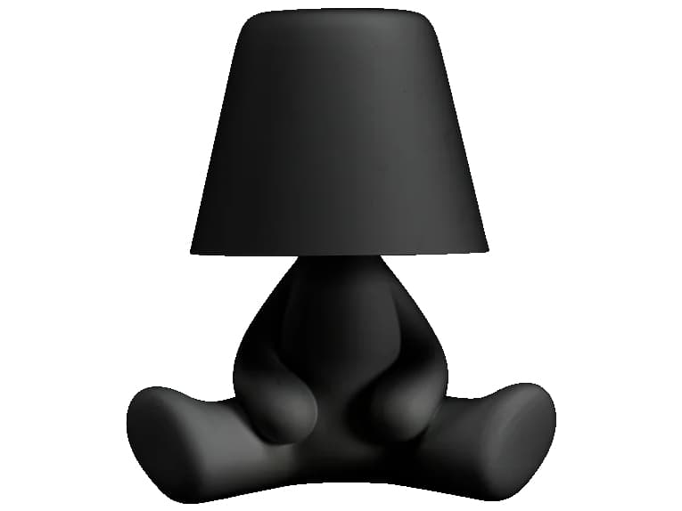 Qeeboo Sweet Brothers Black Table Lamp