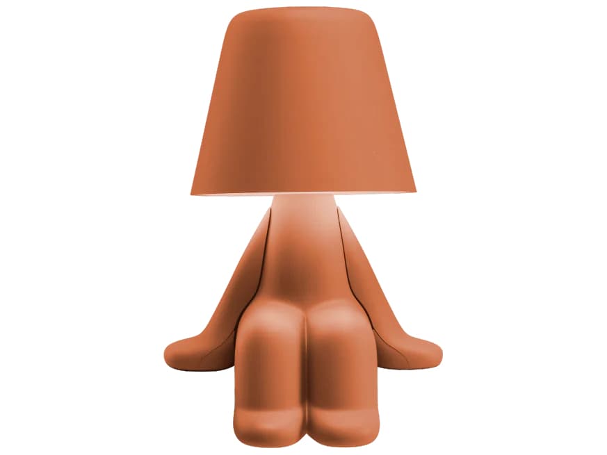 Qeeboo Sweet Brothers Terracotta Orange Table Lamp