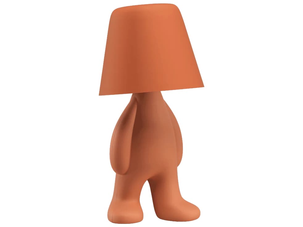 Qeeboo Sweet Brothers Terracotta Black Table Lamp