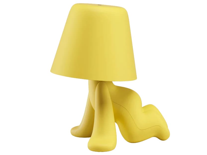 Qeeboo Sweet Brothers Yellow Table Lamp (Set of 5)