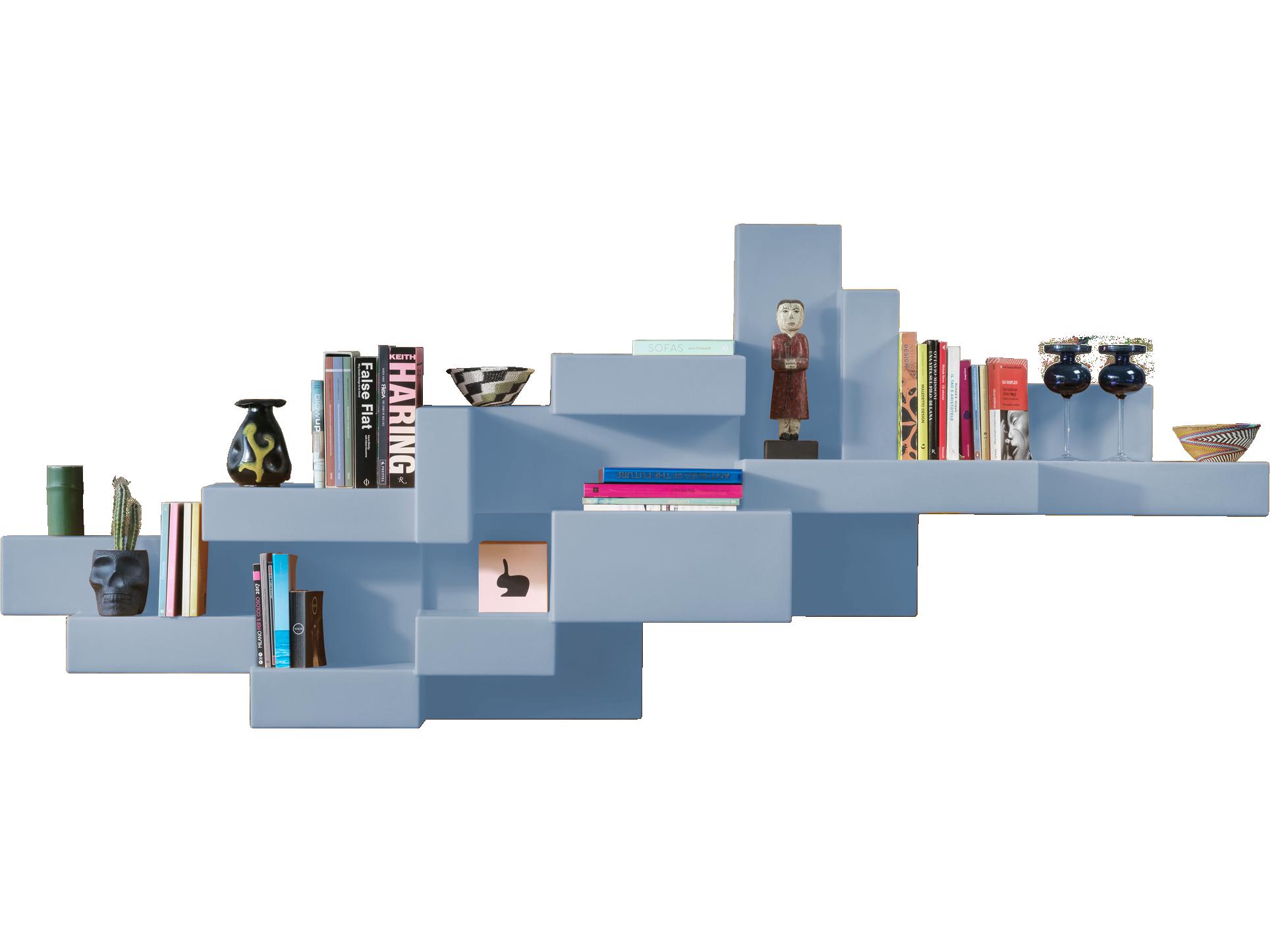 Qeeboo Primitive Blue Avio Wall Bookshelf