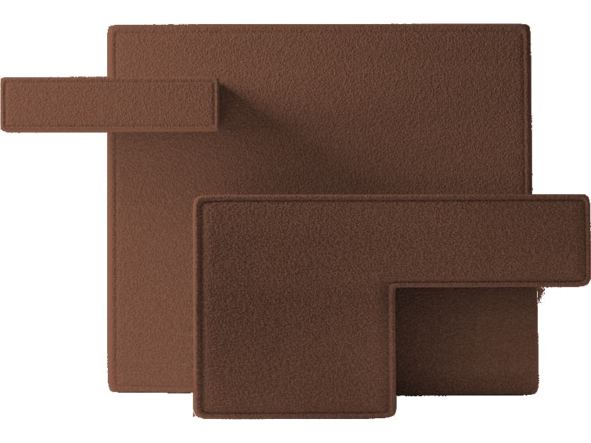 Qeeboo Primitive Brown Boucle Accent Chair