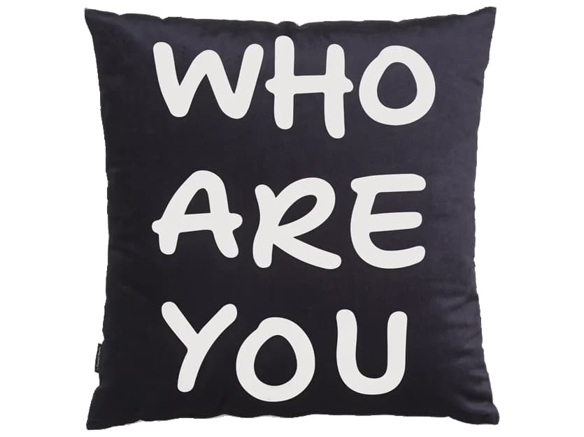 Qeeboo Linescapes Who Are You Pillow