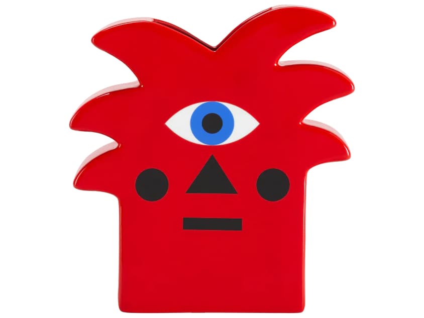 Qeeboo Oggian Red Palm Vase