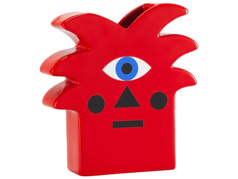 Qeeboo Oggian Red Palm Vase