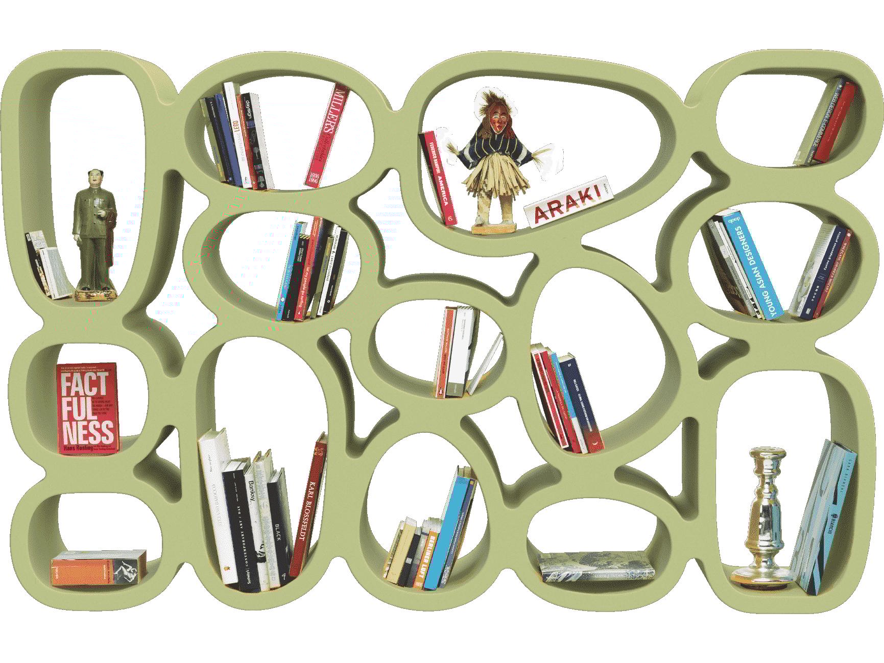 Qeeboo Koibuchi Green Khaki Bookcase