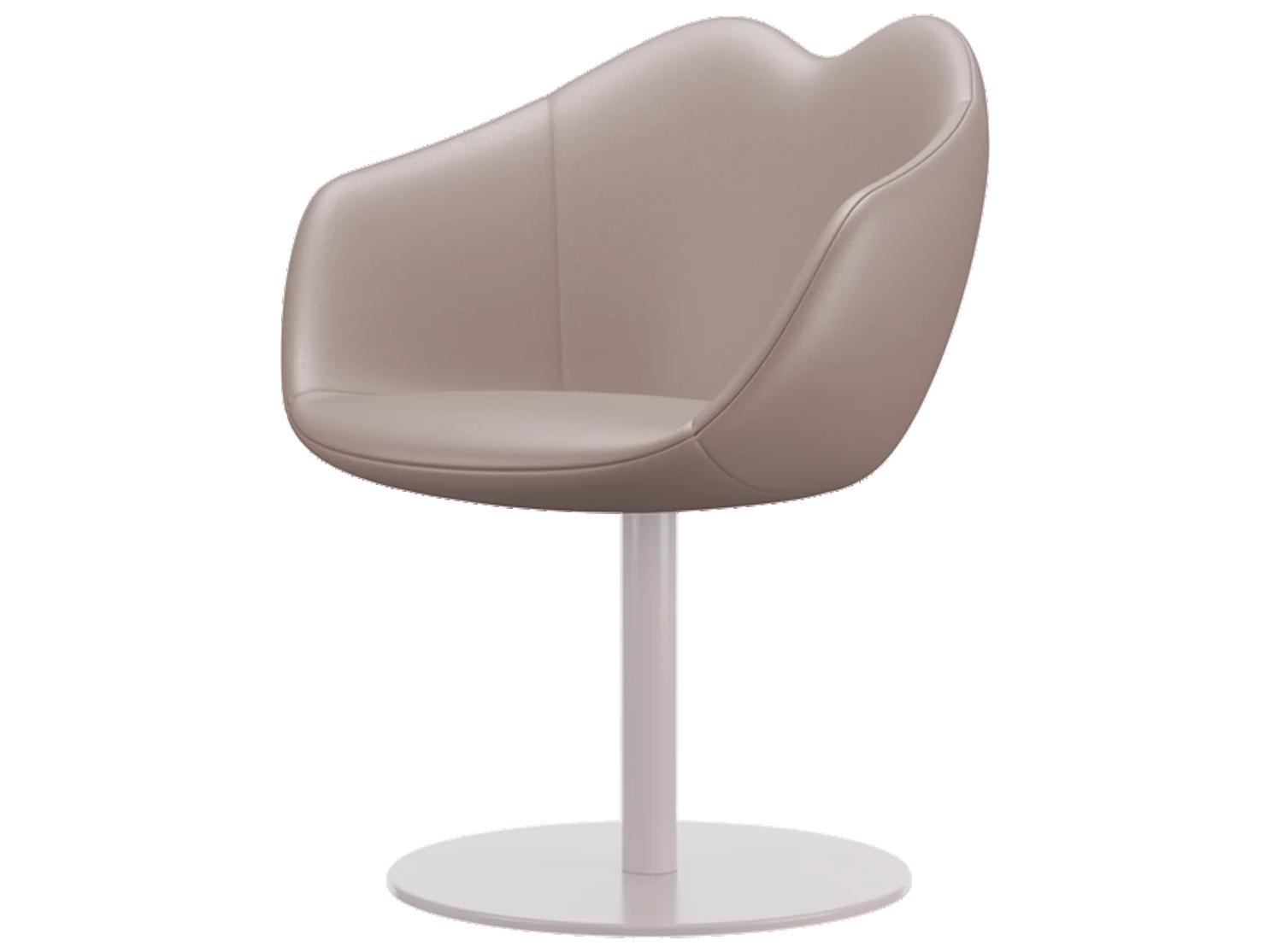 Qeeboo XOXO White Leather Arm Dining Chair