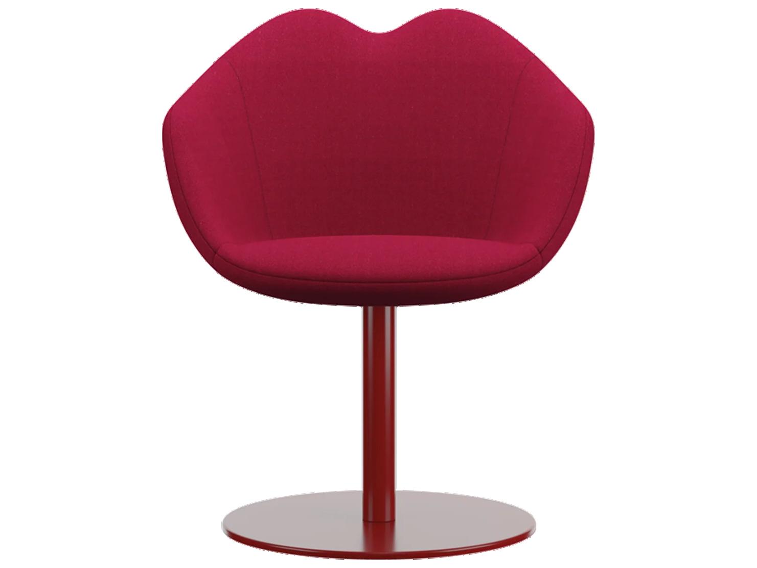 Qeeboo XOXO Red Upholstered Arm Dining Chair