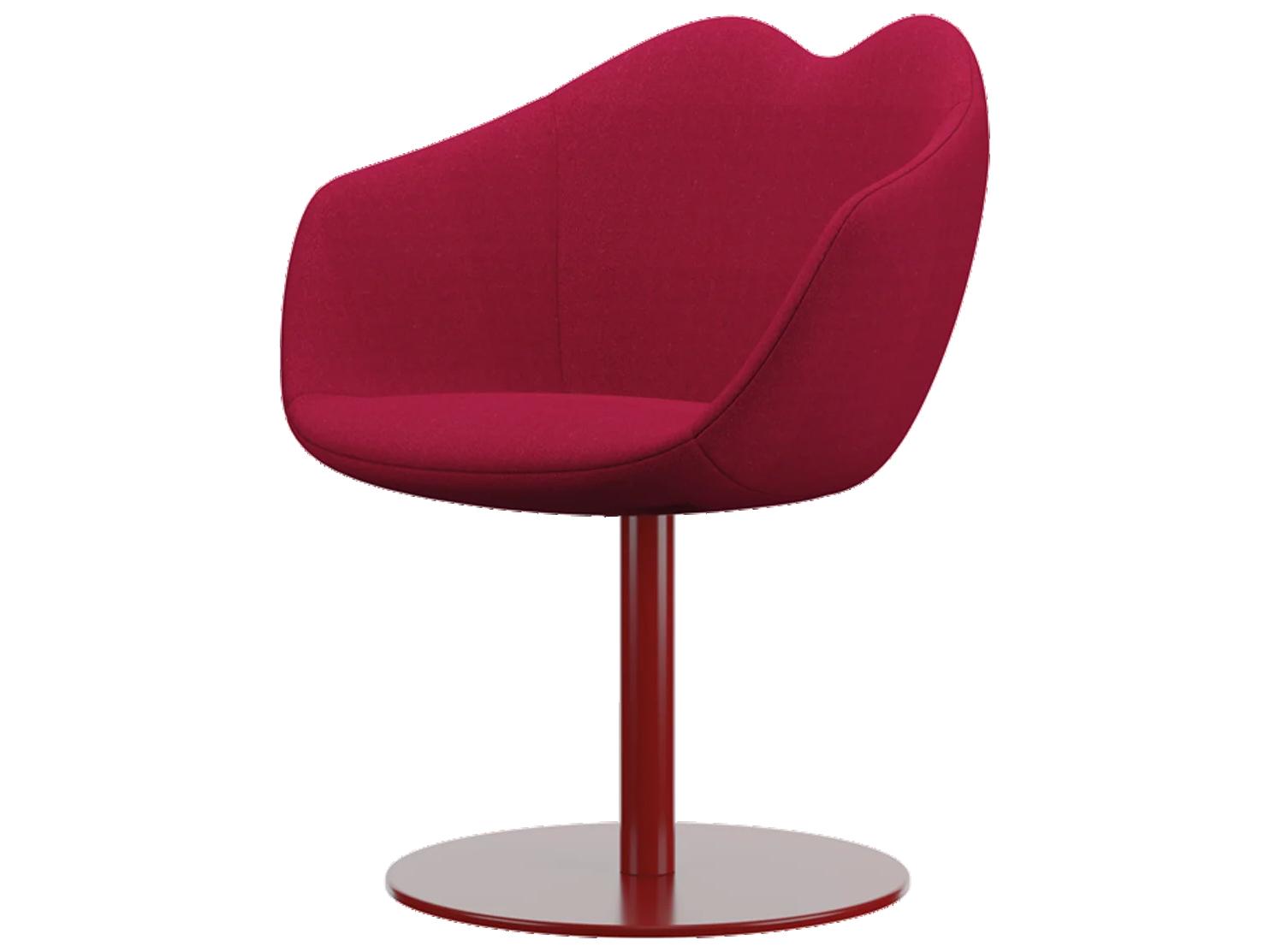 Qeeboo XOXO Red Upholstered Arm Dining Chair