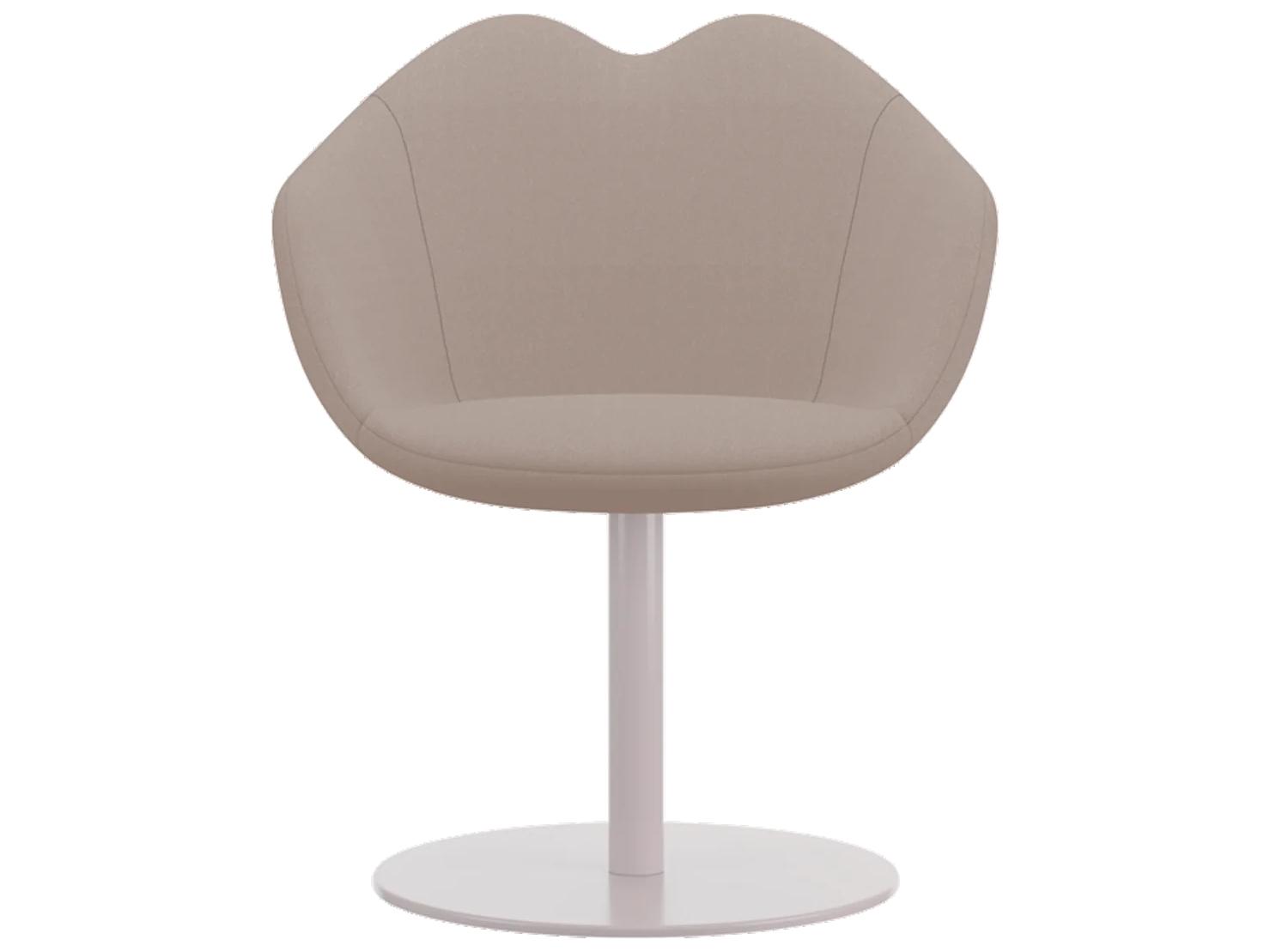 Qeeboo XOXO White Upholstered Arm Dining Chair