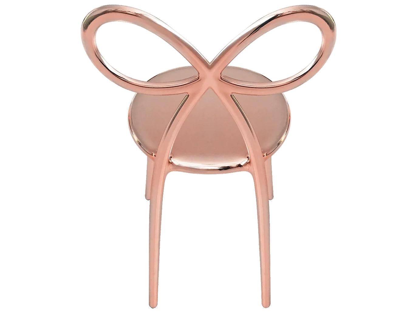 Qeeboo Ribbon Pink Armless Dining Chair