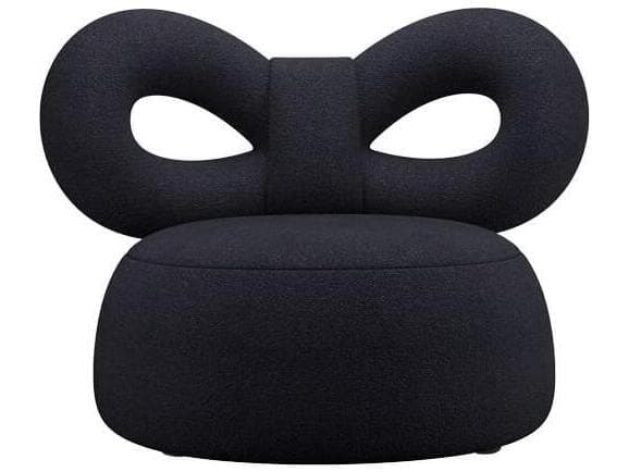 Qeeboo Ribbon Black Accent Chair
