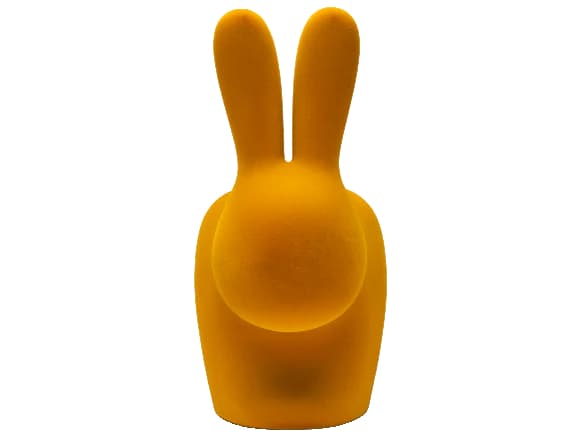 Qeeboo Rabbit Dark Gold Velvet Bookend