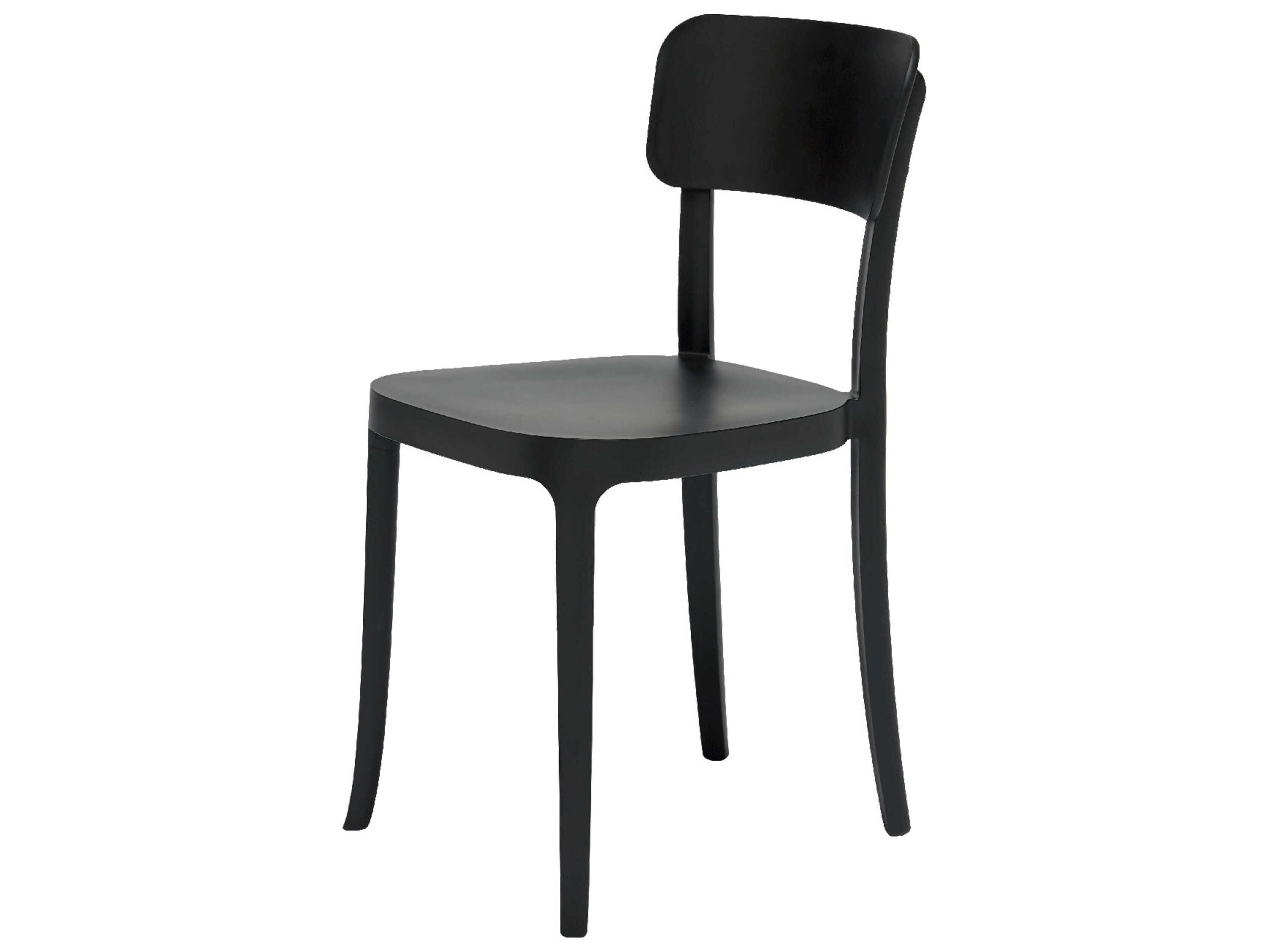 Qeeboo Outdoor K Black Polypropylene Dining Chair (Set of 2)