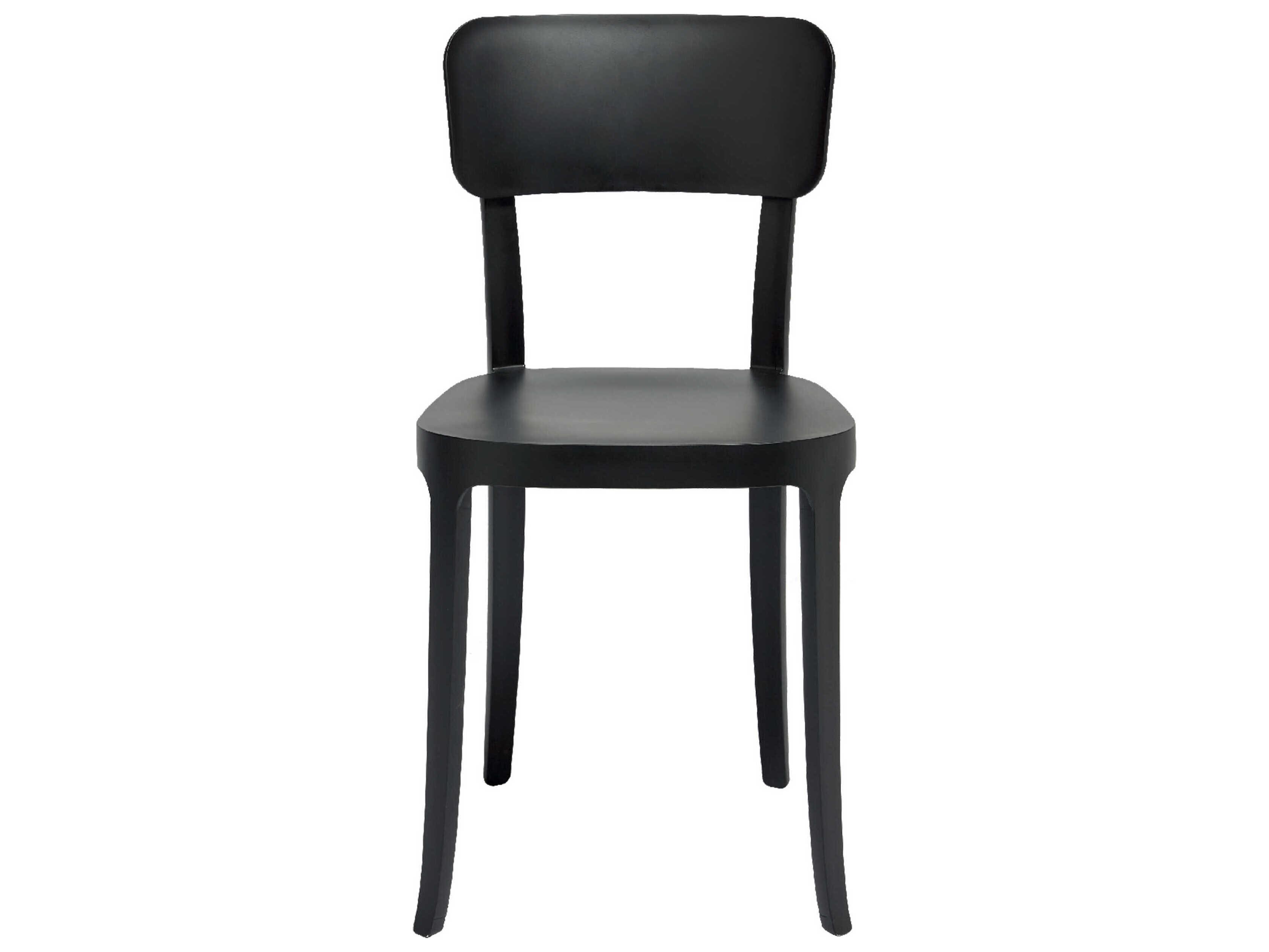 Qeeboo Outdoor K Black Polypropylene Dining Chair (Set of 2)