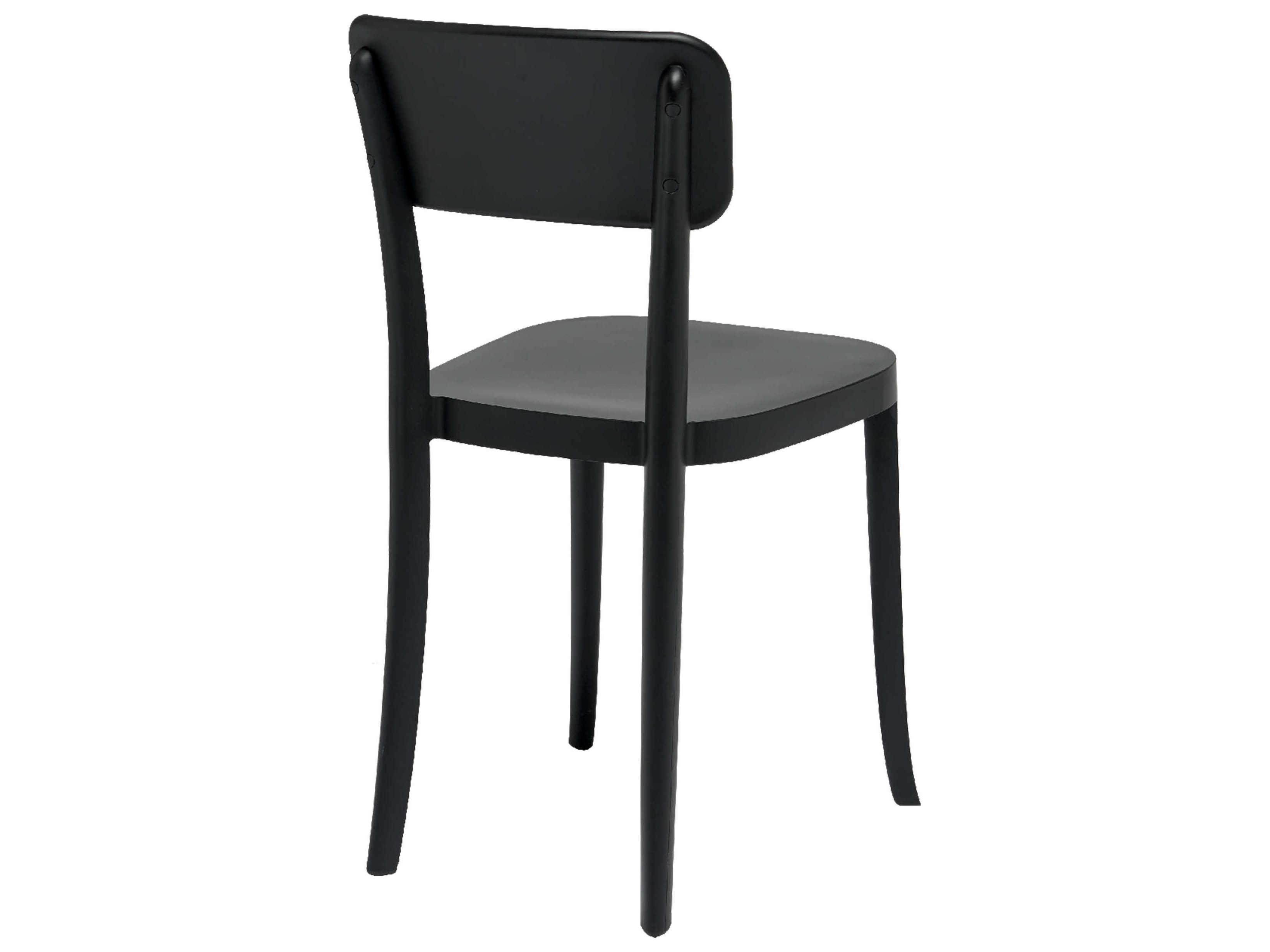 Qeeboo Outdoor K Black Polypropylene Dining Chair (Set of 2)