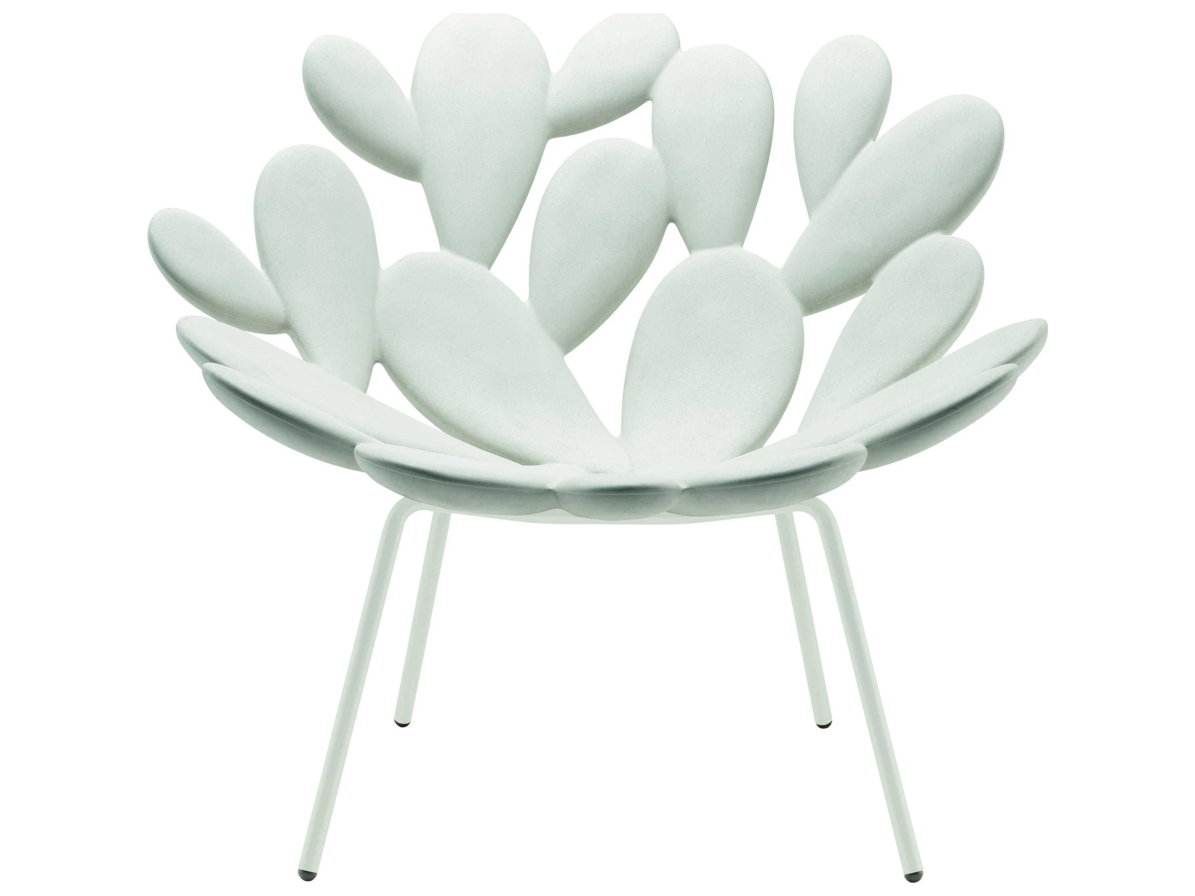 Qeeboo Outdoor Filicudi White Recycled Plastic Lounge Chair