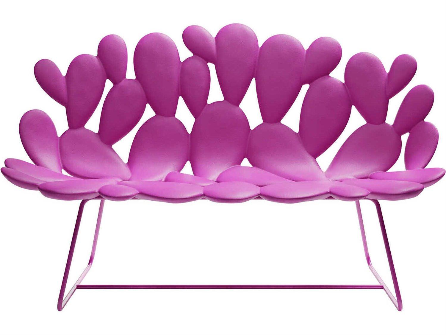 Qeeboo Outdoor Filicudi Fuchsia Recycled Plastic Sofa
