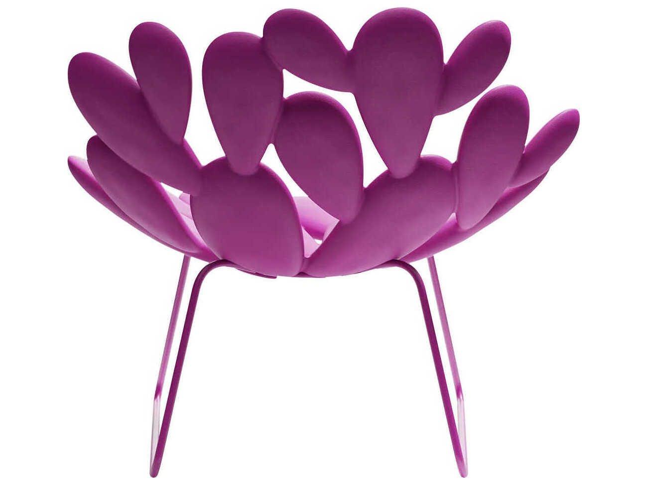 Qeeboo Outdoor Filicudi Fuxia Recycled Plastic Lounge Chair