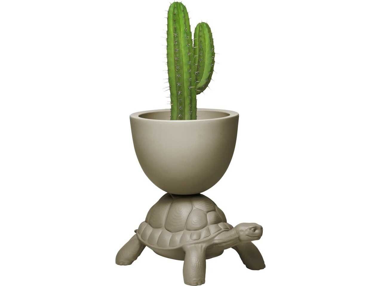 Qeeboo Outdoor Turtle Carry Dover Grey Planter