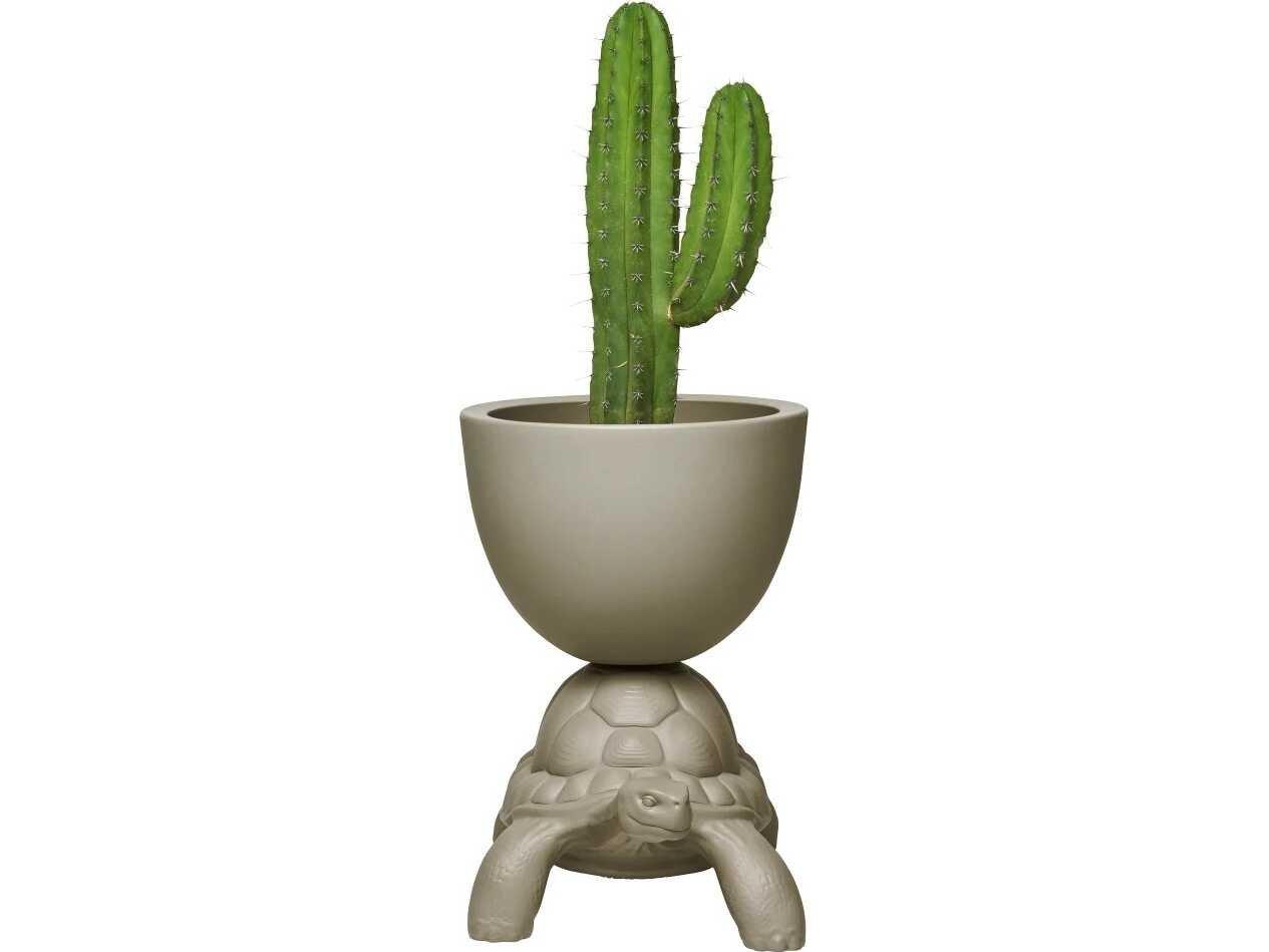 Qeeboo Outdoor Turtle Carry Dover Grey Planter