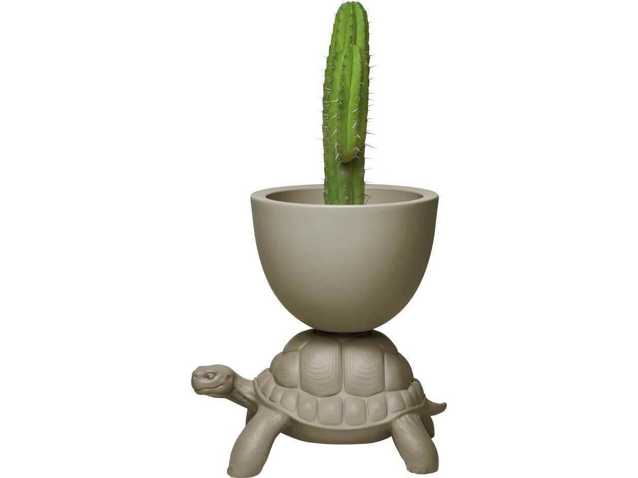 Qeeboo Outdoor Turtle Carry Dover Grey Planter