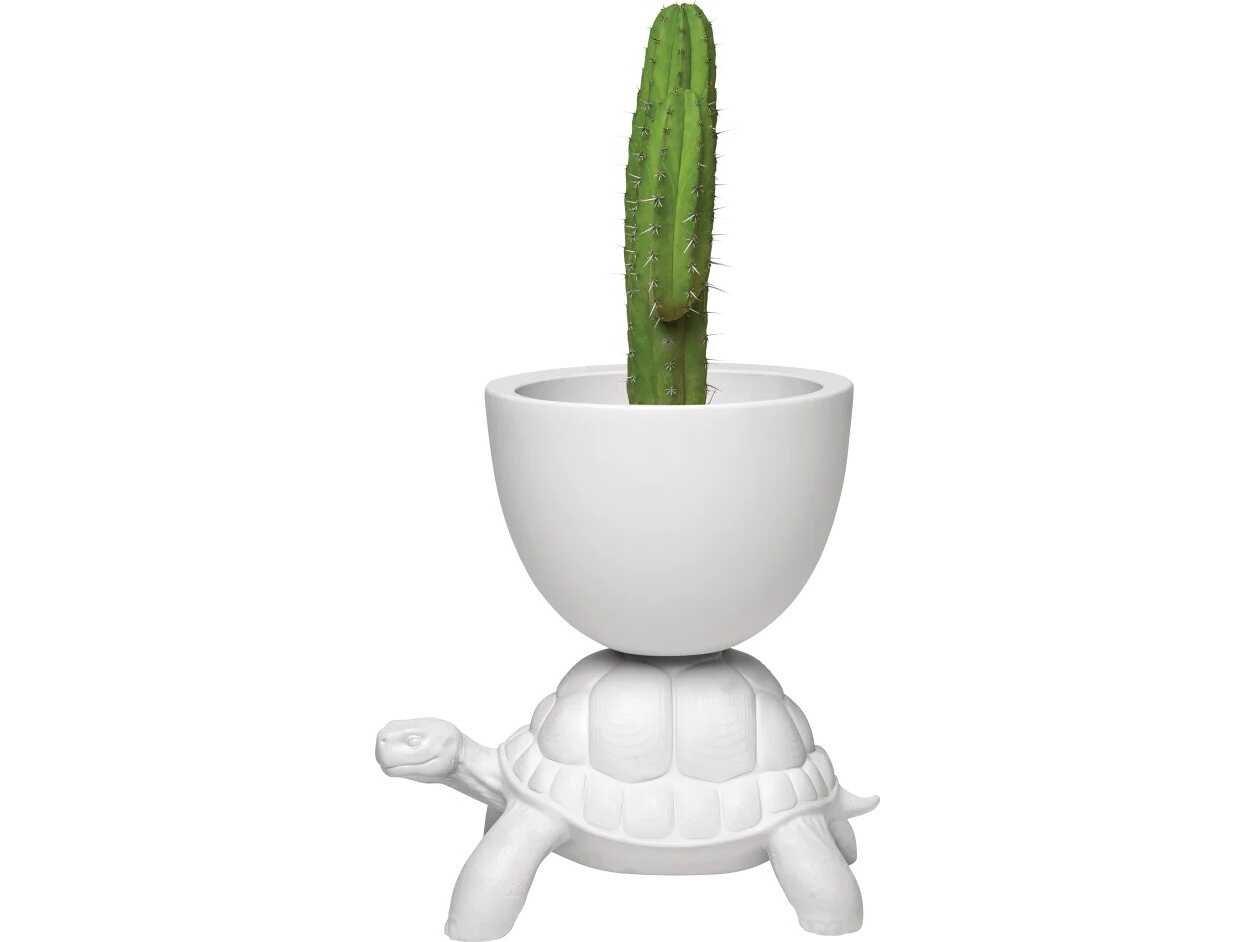 Qeeboo Outdoor Turtle Carry White Planter