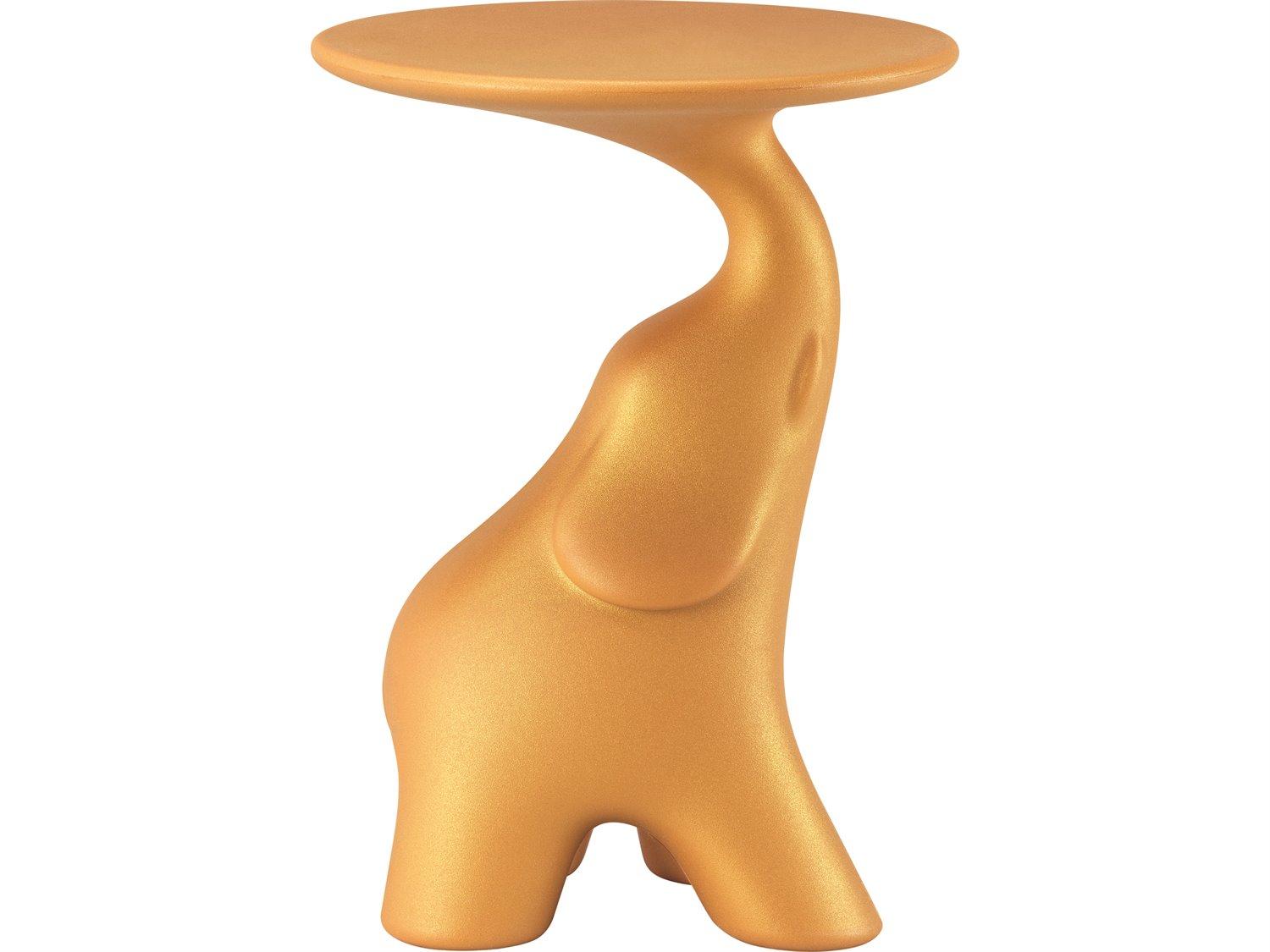 Qeeboo Outdoor Pako Glittered Mando Recycled Plastic Round End Table