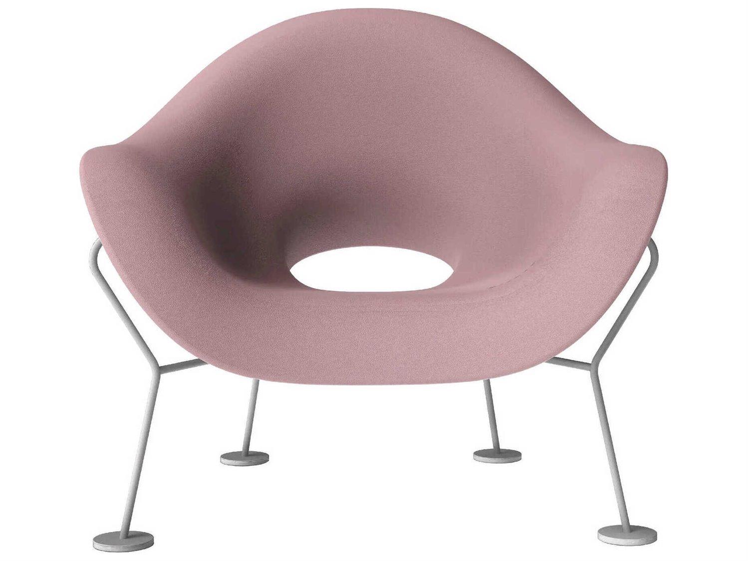 Qeeboo Outdoor Pupa Pink Recycled Plastic Lounge Chair