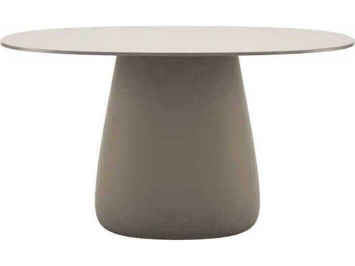 Qeeboo Outdoor Cobble Ottawa Recycled Plastic Oval Dining Table